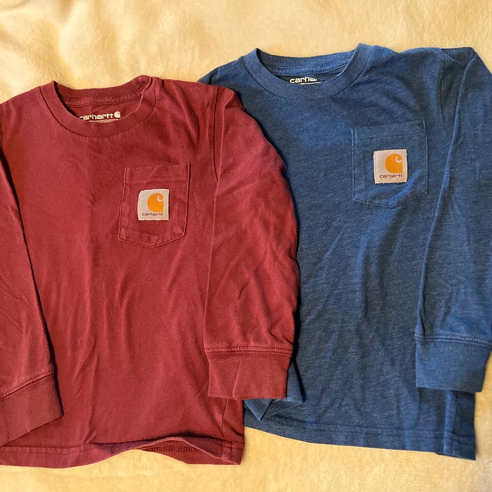 Carhartt Long Sleeve Pocket Tee Boy Size 4 Shirts